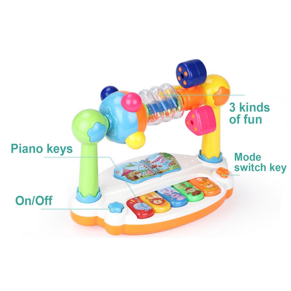 Piano musical rotatif pour enfants avec lumière – Image 5