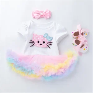 Tenue Bébé Reborn Tutu Multicolore