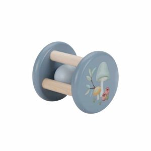 LD – Hochet Rouleau en Bois Forêt Bleu