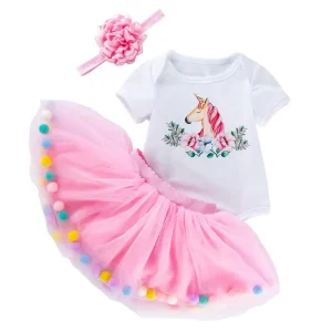 Tenue Bébé Reborn Tutu Licorne