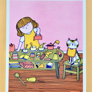 GRANDE ! – Chat – Risographie