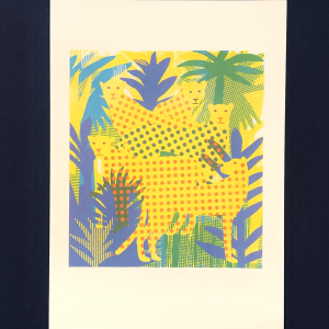 DANS LA JUNGLE TERRIBLE JUNGLE -LES LIONNES – RISOGRAPHIE