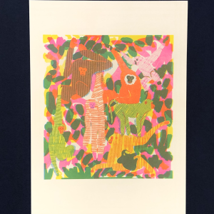 DANS LA JUNGLE TERRIBLE JUNGLE – LES SINGES – RISOGRAPHIE