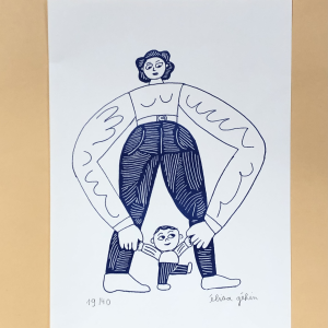 Risographie – Maman et bébé