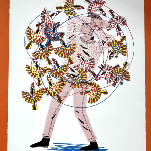 Risographie – Cercles d&rsquo;oiseaux