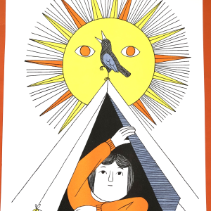 Risographie – La tente – Matin d&rsquo;été