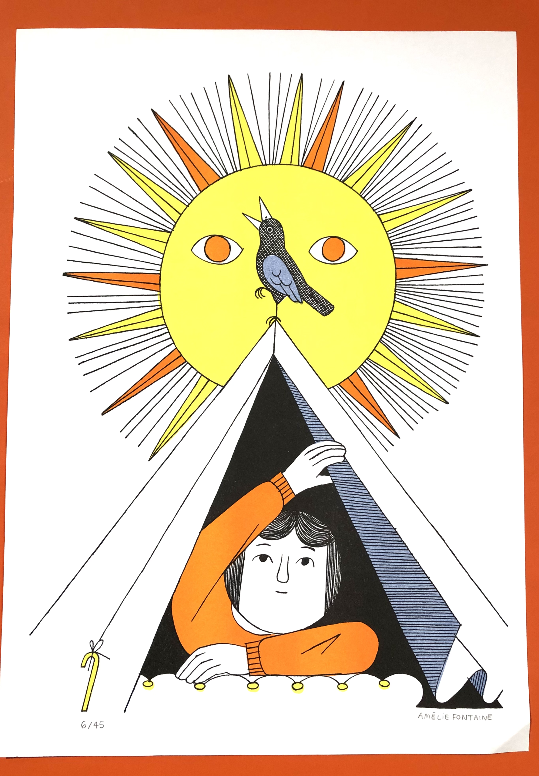 Risographie – La tente – Matin d’été