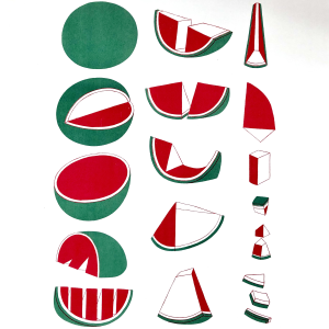 Risographie – Pastèque