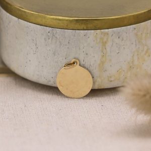 Médaille Jeton laïque en Or jaune 9 carats 16 mm