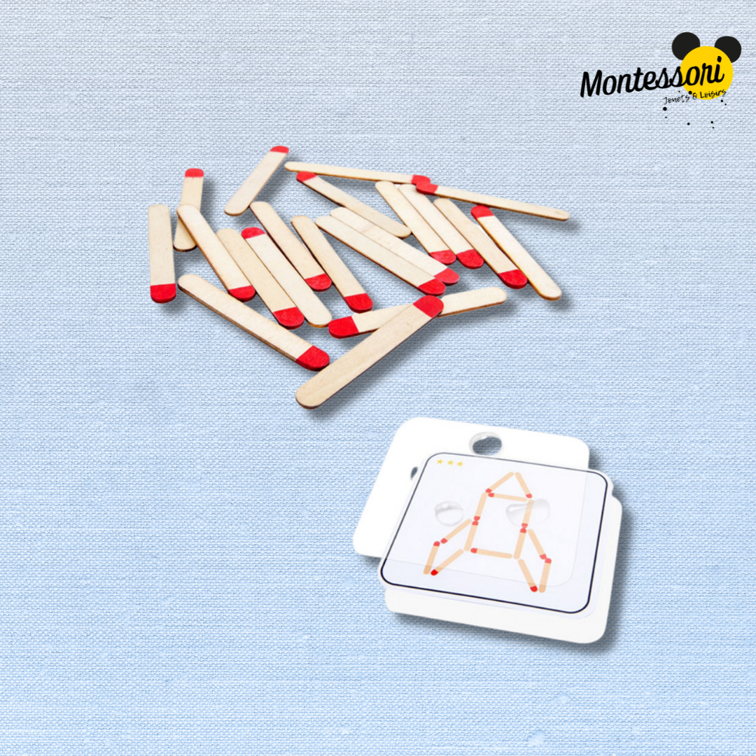 Jeu d’Allumettes Montessori | Casse tête, Bricolage – Image 4