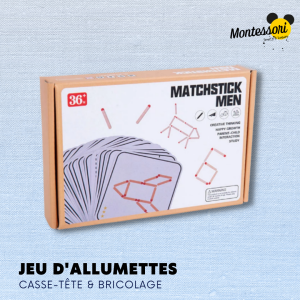 Jeu d&rsquo;Allumettes Montessori | Casse tête, Bricolage