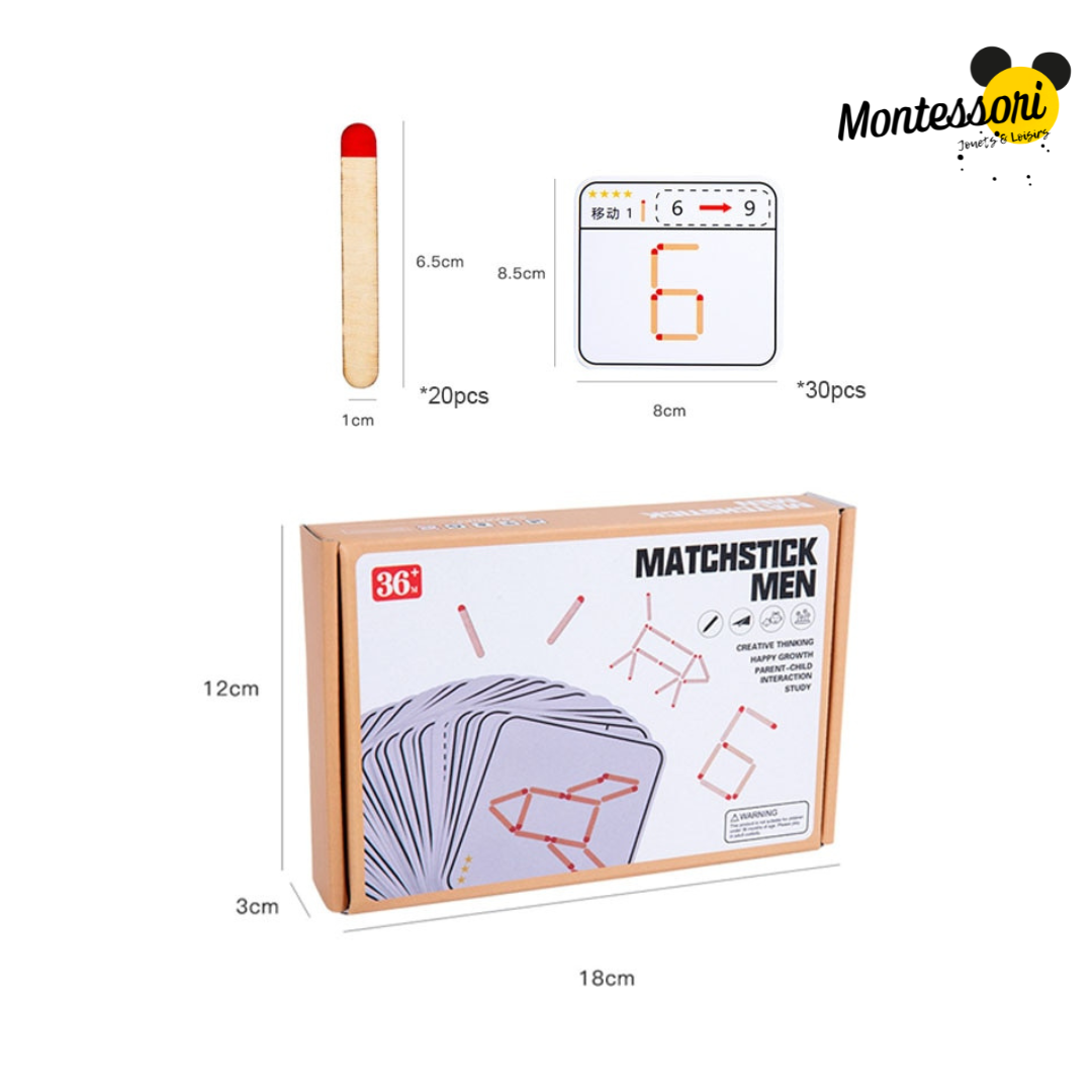 Jeu d’Allumettes Montessori | Casse tête, Bricolage – Image 7