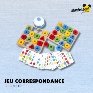Jeu Correspondance Montessori | Géométrie