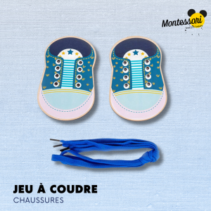 Jeu à coudre Montessori | Chaussure