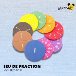 Jeu de Fraction Montessori