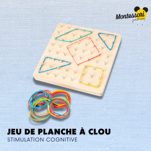 Jeu de Planche à Clou Montessori | Stimulation Cognitive