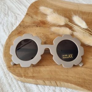 Lunettes de Soleil Fleurs Taupe