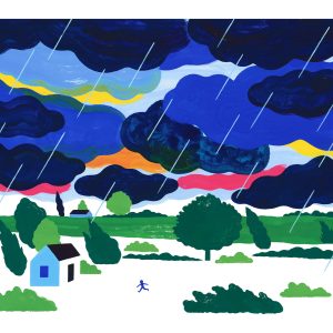 Digigraphie « La pluie arrive »