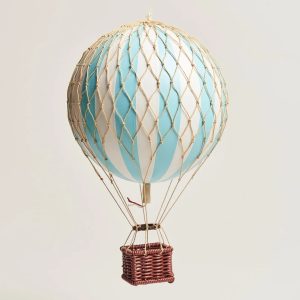 Montgolfière Bleu Ciel et Crème