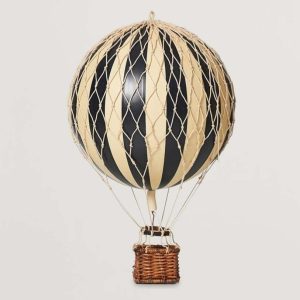 Montgolfière Noire et Crème
