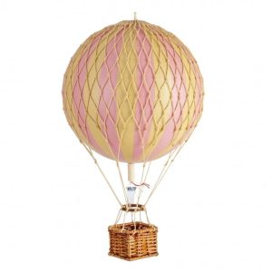 Montgolfière Rose et Crème
