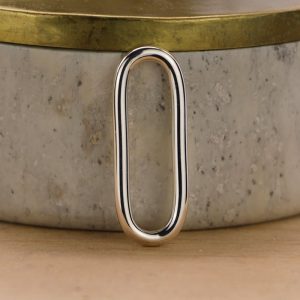 Petite maille ovale en Argent massif
