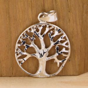 Pendentif Arbre de vie ajouré en Argent massif