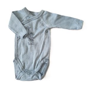 Body rayé bleu « mon doudou » bébé garçon NAISSANCE PETIT BATEAU