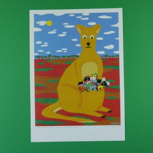 Le kangourou accueillant