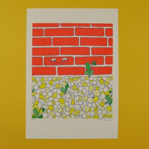 Gravillon de pavillon – Mur de briques