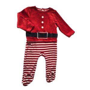 Pyjama de Noël velours rouge blanc bébé garçon 18 MOIS GEMO