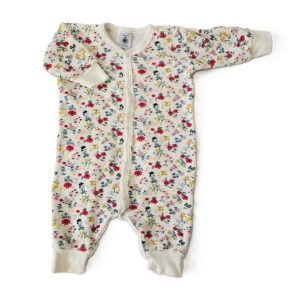 Pyjama éponge bouclettes fleurs bébé fille 3 MOIS PETIT BATEAU