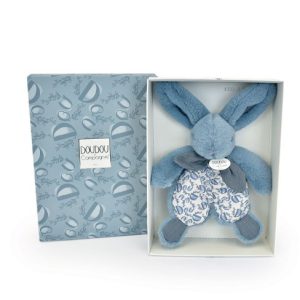 DC – Petit Doudou Lapin Doux Bleu