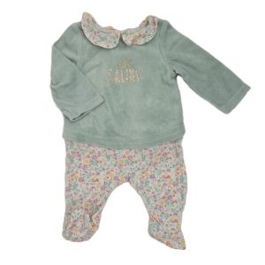 Pyjama bi matières Club câlins bébé fille 3 MOIS TAPE A L’OEIL TAO