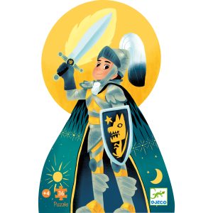 Puzzle Silhouette 36 Pièces – 4 ans et Plus – Le Chevalier de la Pleine Lune