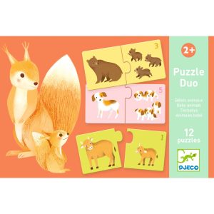 Premiers Puzzles – 2 ans et Plus – Puzzle Duo Bébés Animaux