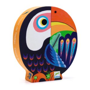 Puzzle Silhouette 24 Pièces – 3 ans et Plus – Coco le Toucan