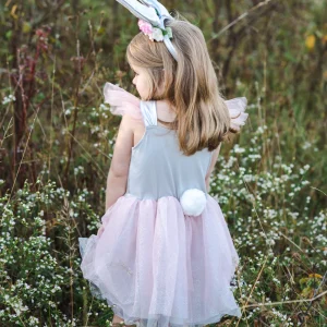 Robe et Serre-tête – Fée de la Forêt Lapin 5/6 ans