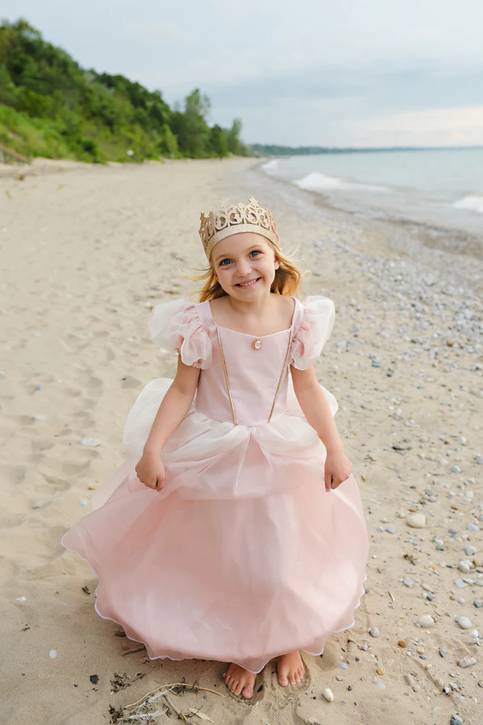 Robe de Princesse Rose Poudré 7/8 ans – Image 3