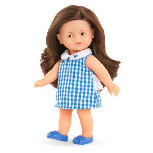 Poupée Corolline Vichy Bleu Romy