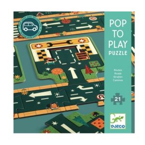 Voitures Puzzle Les Routes Pop to Play