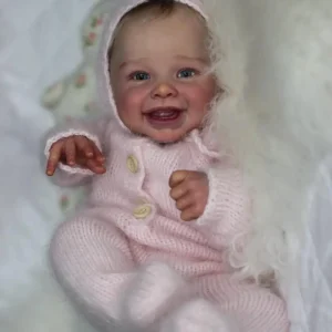 Poupée Reborn Fille Maëva – Réalisme et Sourire Lumineux