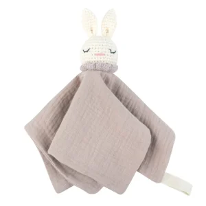 Doudou Reborn Crochet Lapin Taupe