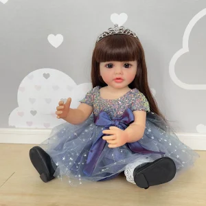 Poupée Reborn Fille Elina – Poupée réaliste de 55 cm avec accessoires