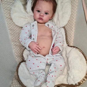 Bébé Reborn Fille Ornella – Poupée réaliste de 48 cm avec accessoires