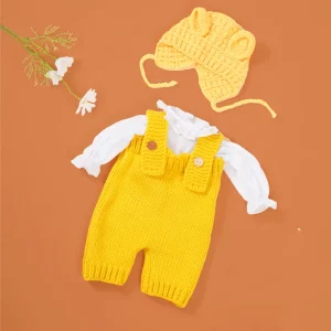 Tenue Bébé Reborn Salopette Jaune