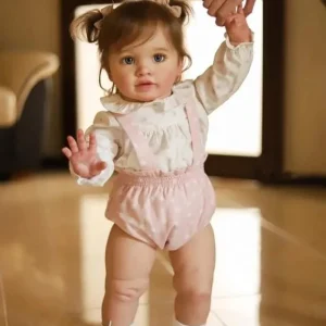 Poupée Reborn Fille Grande Taille Bertille – Réaliste et élégante, 66 cm