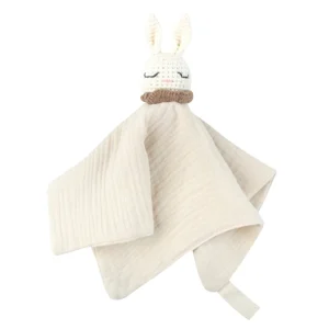 Doudou Reborn Crochet Lapin Ecru