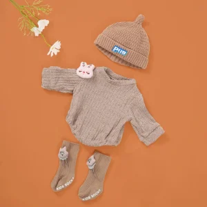 Tenue Bébé Reborn Sweater Beige