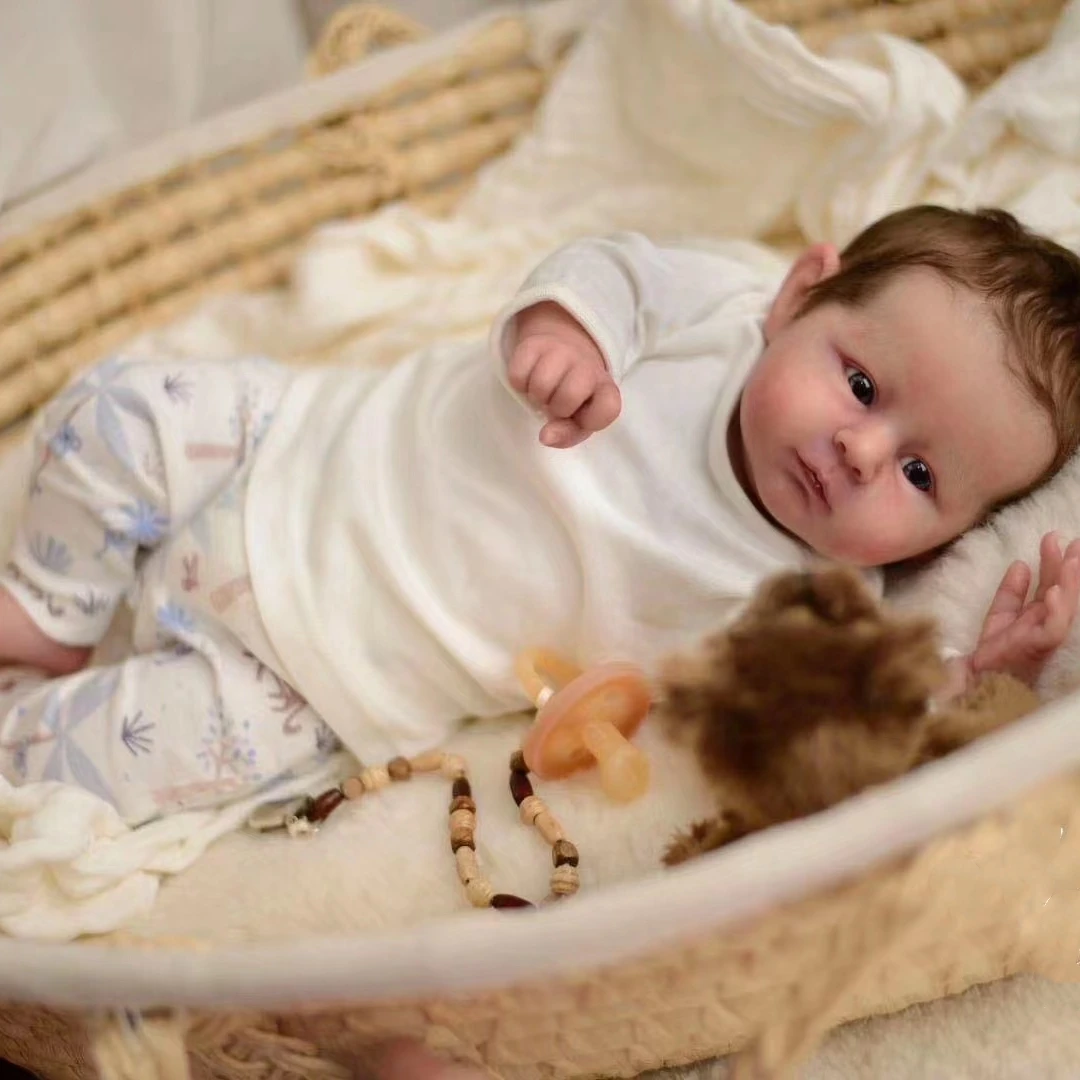 Bébé Reborn Garçon François – Poupée réaliste de 55 cm avec accessoires – Image 2